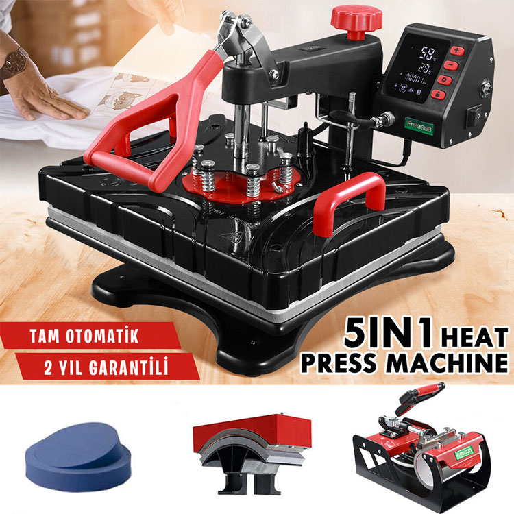 Automatic Combo 5in1 Heat Press Machine