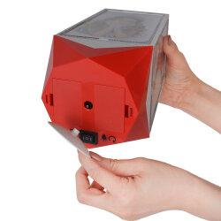 Ay Yıldız Led Işıklı Dönen Küp Çerçeve - 8