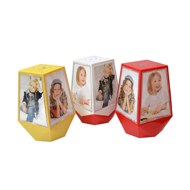 Ay Yıldız Led Işıklı Dönen Küp Çerçeve - 1