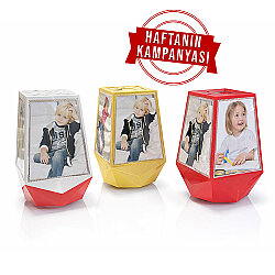 Ay Yıldız Led Işıklı Dönen Küp Çerçeve - NobbyStar