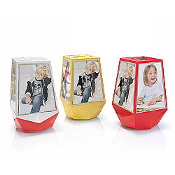 Ay Yıldız Led Işıklı Dönen Küp Çerçeve - NobbyStar