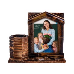 Bamboo Frame with Pen Holder 