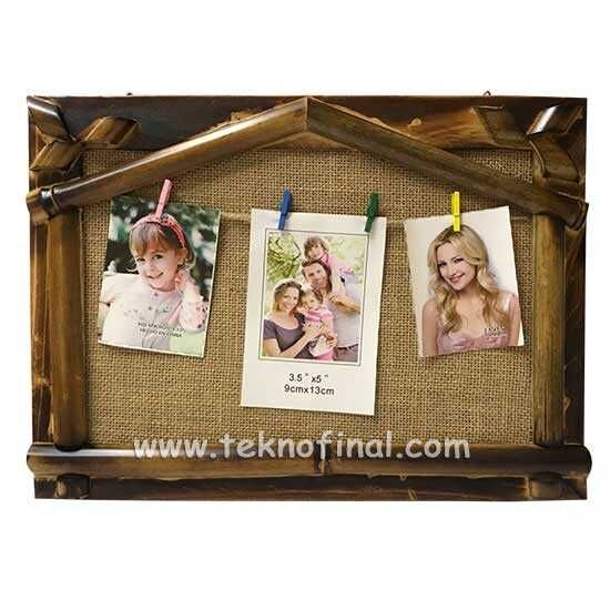 Bamboo Multiple Photo Frame with String and Latch 20x30