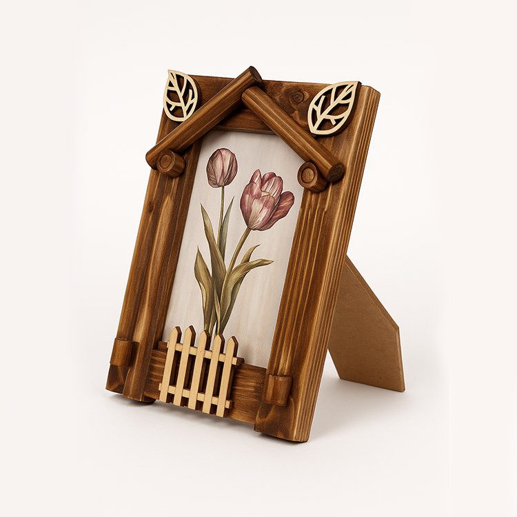 Bambu Dekoratif Fotoğraf Çerçevesi - 10x15cm - 5