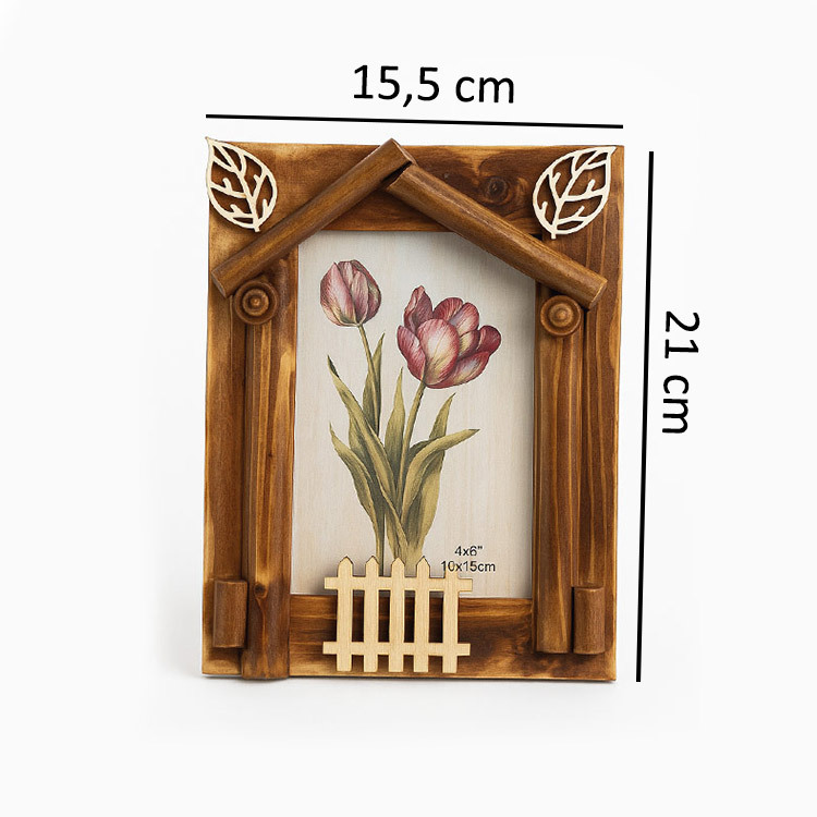 Bambu Dekoratif Fotoğraf Çerçevesi - 10x15cm - 2
