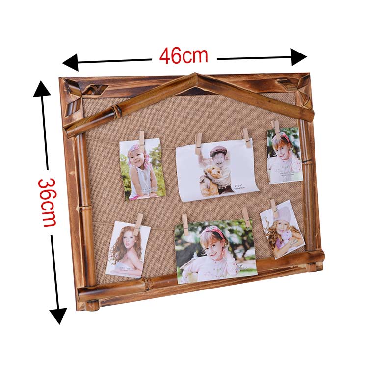 Bambu Hasır İpli Duvar Fotoğraf Çerçevesi - 3