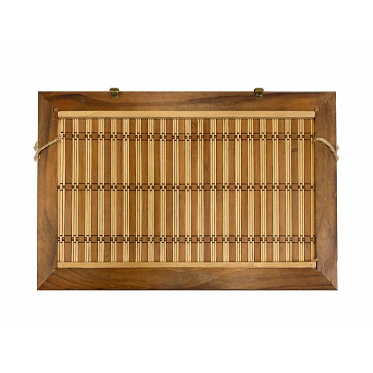 Bambu İpli Mandalı Renkli Duvar Fotoğraf Çerçevesi - 26x35cm - 3