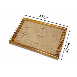 Bambu İpli Mandallı Fotoğraf Çerçevesi - 36x47cm - 2