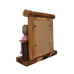 Bambu Kız Erkek Biblo Fotoğraf Çerçevesi - 7