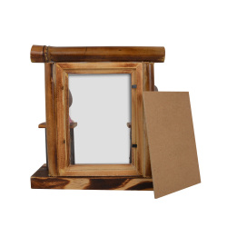 Bambu Kız Erkek Biblo Fotoğraf Çerçevesi - 3
