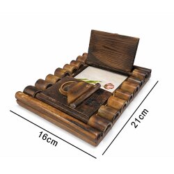 Bambu Pencereli Fotoğraf Çerçevesi - 10x15cm - 4