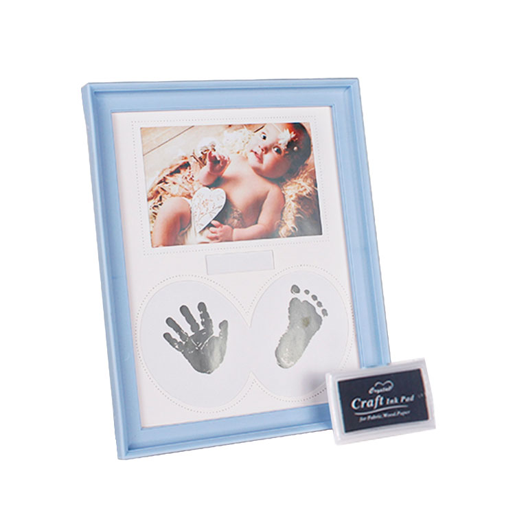 Bebek El ve Ayak İzi Fotoğraf Çerçevesi - 22x27cm - 8