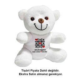 Beyaz Pelüş Oyuncak Ayı - 3