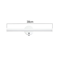 Beyaz Sensörlü Yapışkanlı Kablosuz Pilli Led Aplik - 3