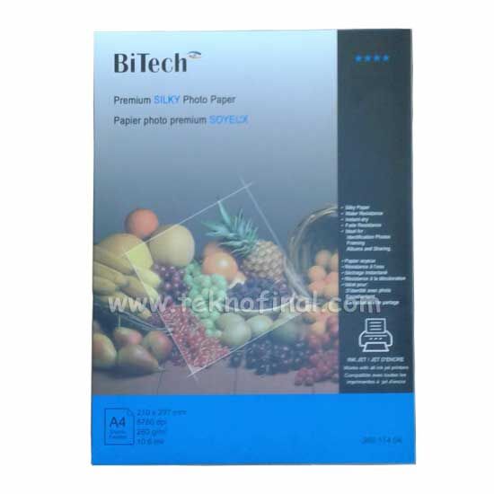 Bitech 20x30 inkjet Silk Fotoğraf Kağıdı - A4