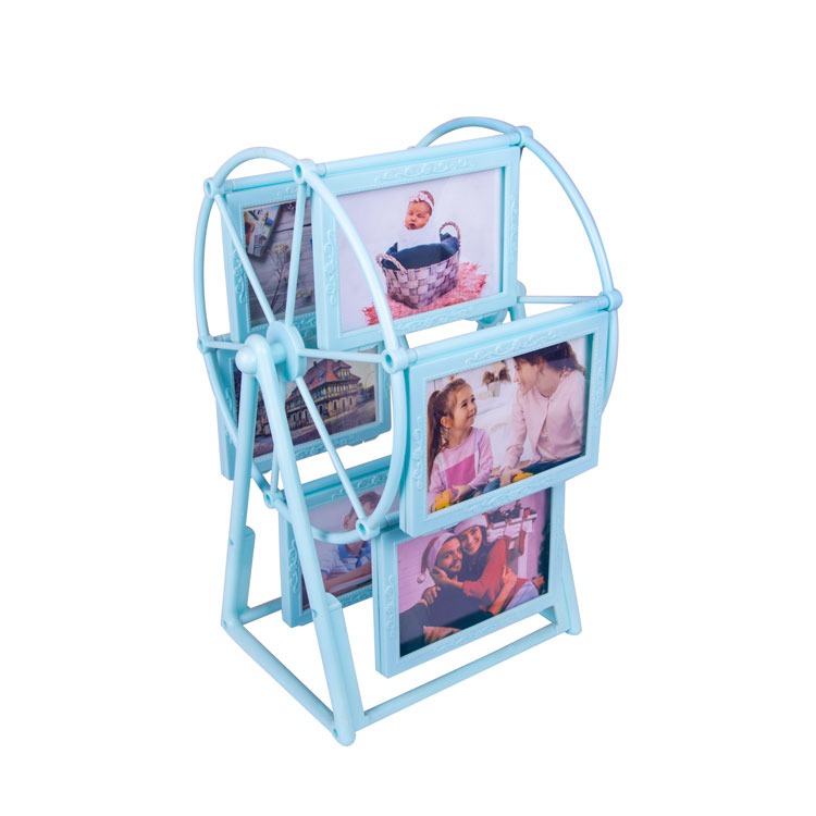 Blue Rotating Ferris Wheel Photo Frame