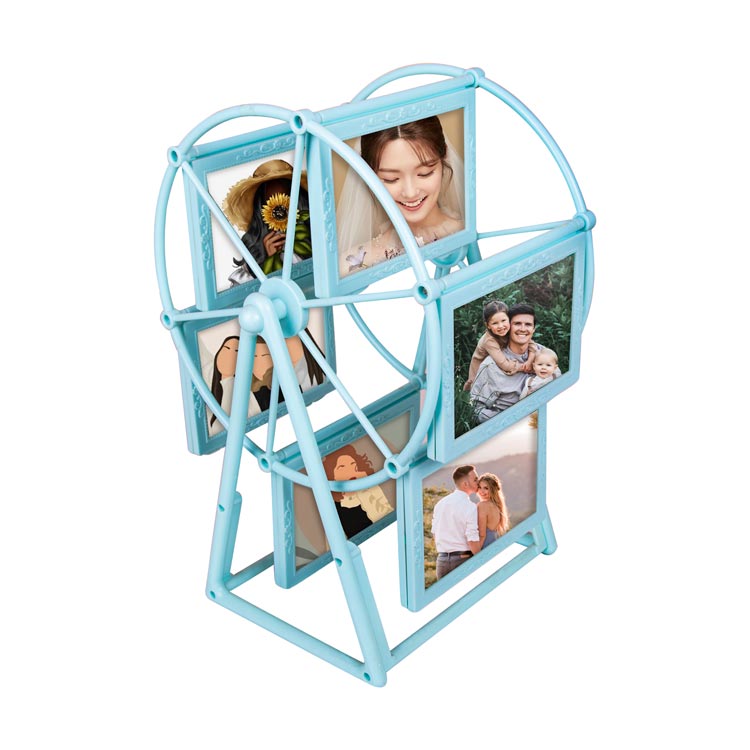 Blue Rotating Ferris Wheel Photo Frame