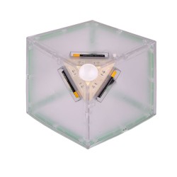 Bordürlü Büyük Dönen Led Işıklı Küp Çerçeve - 15x15cm - 5