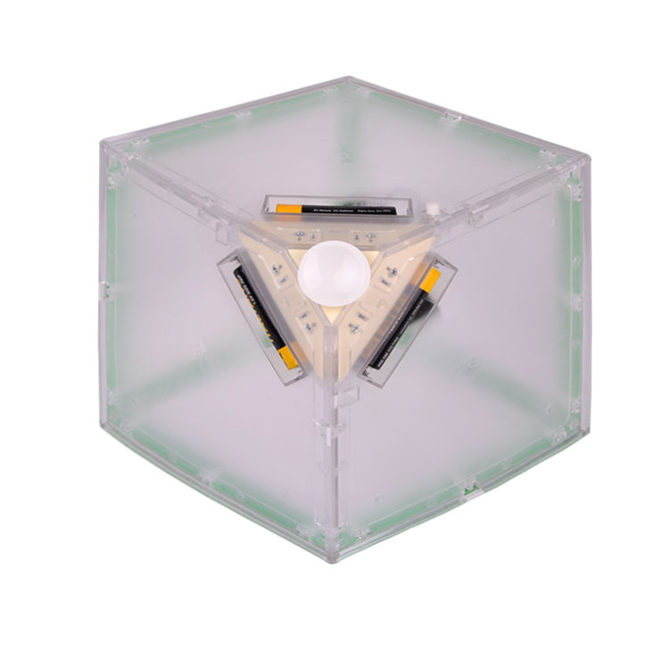 Bordürlü Büyük Dönen Led Işıklı Küp Çerçeve - 15x15cm - 5