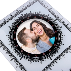 Bordürlü Cam Dekoratif Fotoğraf Çerçevesi - 2