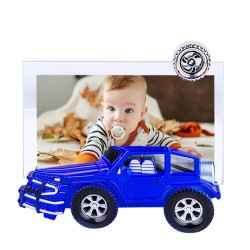 Car Shaped Glass Photo Frame 10x15 - Thumbnail