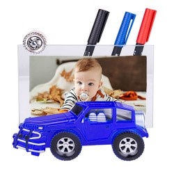 Car Shaped Glass Photo Frame 10x15 - Thumbnail