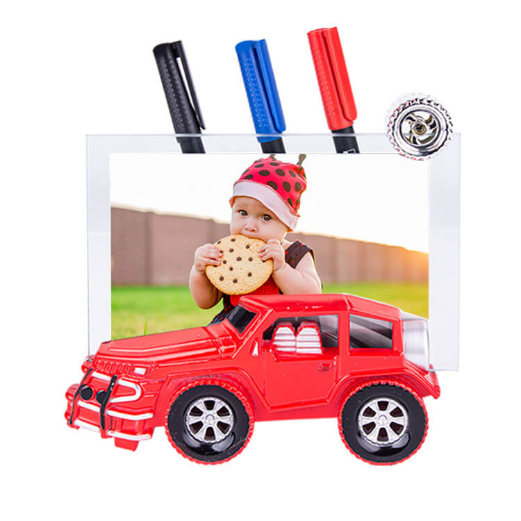 Car Shaped Glass Photo Frame 10x15 - 7