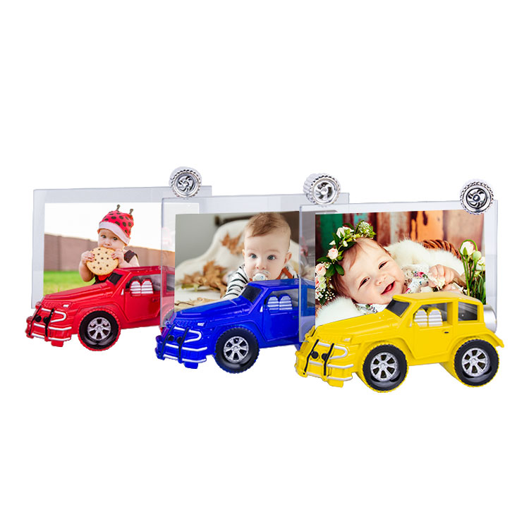 Car Shaped Glass Photo Frame 10x15 - 12