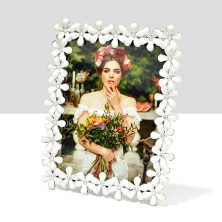 13x18 Çiçek Kenarlı Taşlı Çerçeve - 4