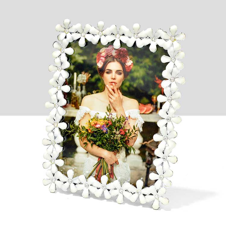 13x18 Çiçek Kenarlı Taşlı Çerçeve - 4