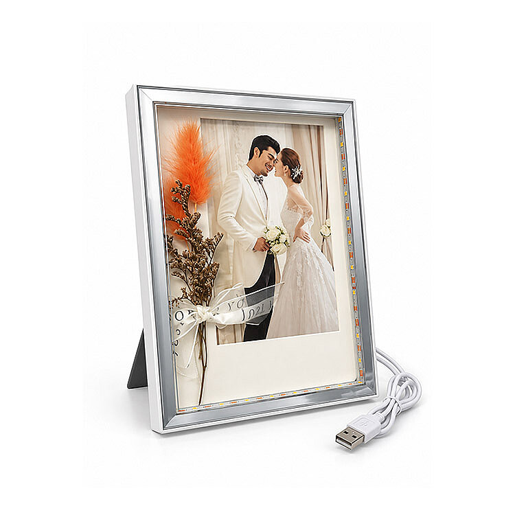 Çiçekli Led Işıklı Fotoğraf Çerçevesi - 1