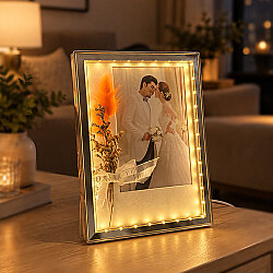 Çiçekli Led Işıklı Fotoğraf Çerçevesi - NobbyStar (1)