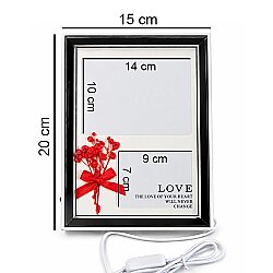 Çift Fotoğraflı Led Işıklı Fotoğraf Çerçevesi - 7