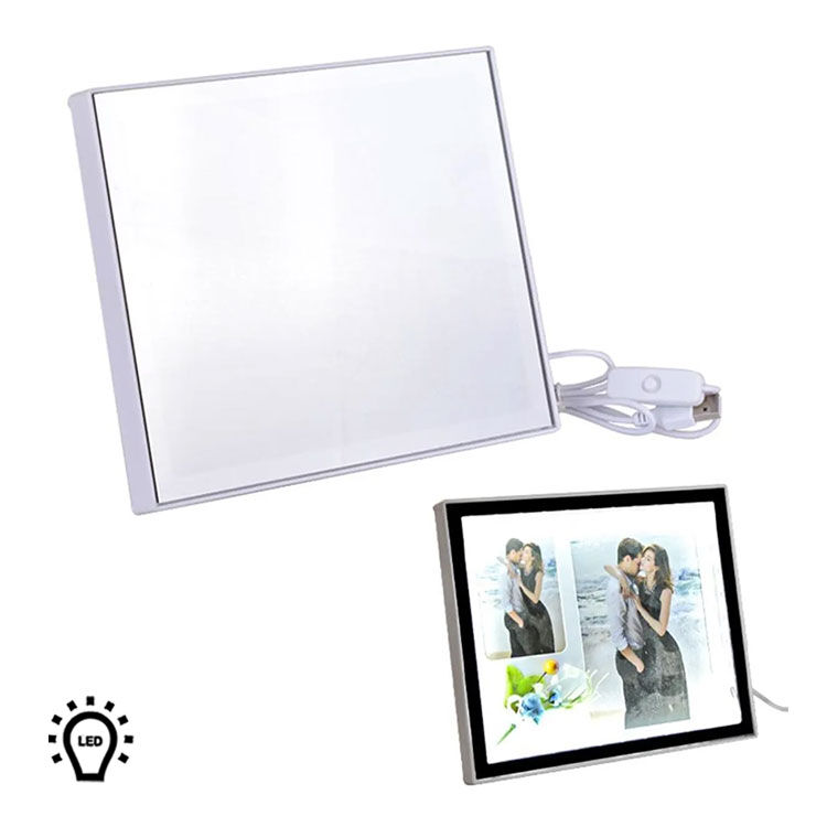 Çift Fotoğraflı Sihirli Ayna - Led Işıklı Çerçeve - 1