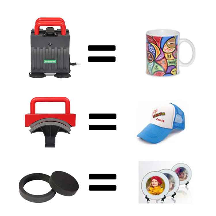 Ekonomik Freesub 5in1 Combo Isı Transfer Baskı Makinesi - 3