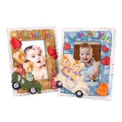 Decorative Mini Embossed Photo Frame - Thumbnail