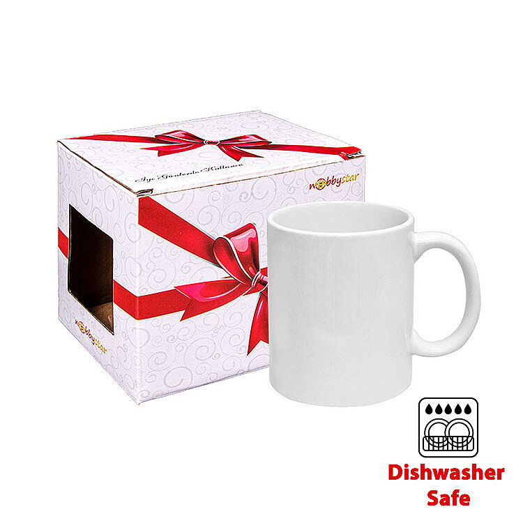 Deluxe Süblimasyon Beyaz Porselen Kupa Bardak - Kutulu - 1