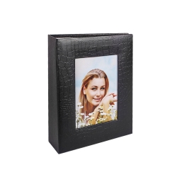 Deri 100'lük Pencereli Fotoğraf Albümü - 13x18cm - 7