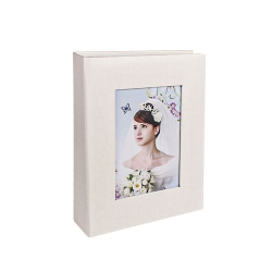 Deri 100'lük Pencereli Fotoğraf Albümü - 13x18cm - 8