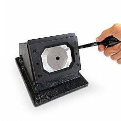 Dikdörtgen Buton Rozet Kesim Giyotini - 80x53mm - 3