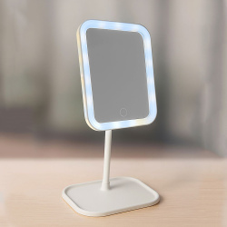 Di̇kdörtgen Led Işıklı Dokunmatik Makyaj Aynası - 6