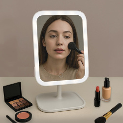 Di̇kdörtgen Led Işıklı Dokunmatik Makyaj Aynası - 2