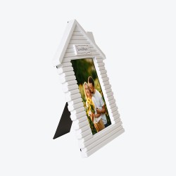 Dikey Beyaz Ev Fotoğraf Çerçevesi - 13x18cm - Thumbnail