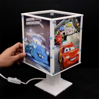 Dönen Abajur Mavi Boncuk Fotoğraf Takılabilen Gece Lambası - NobbyStar