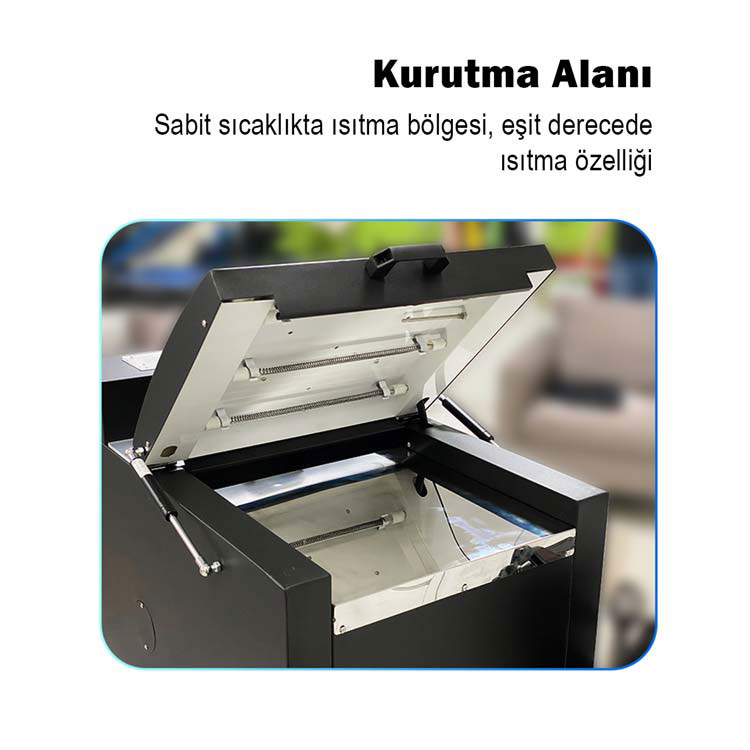 DTF 30cm Rulo Destekli Otomatik Pet Film Tozlama ve Kurutma Makinesi - 5