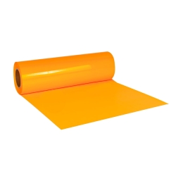 Eco Pu Neon Turuncu Tekstil Folyosu - 50cmx1Metre - 1