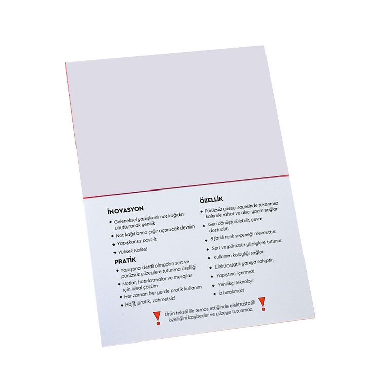 Elektrostatik Akıllı Not Kağıtları 7x10cm - 100 Sayfa - 7