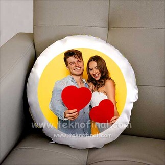 Yuvarlak Emojili Sarı Yastıklar - 1