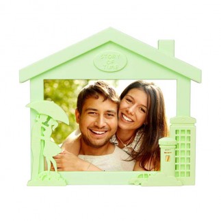 Yatay Ev Görünümlü Renkli Fotoğraf Çerçevesi - Thumbnail