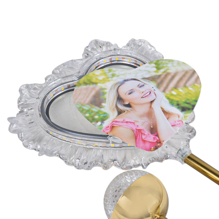 Exclusive Fotoğraflı Kalpli Masa Lambası - 20x35cm - 7